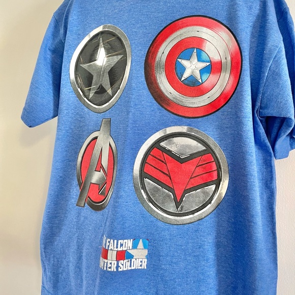 NEW Boy’s Marvel Falcon and Winter Soldier Tee - Picture 3 of 9